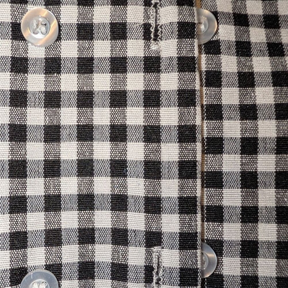 Black & White Checkered Blouse - Picture 5 of 5